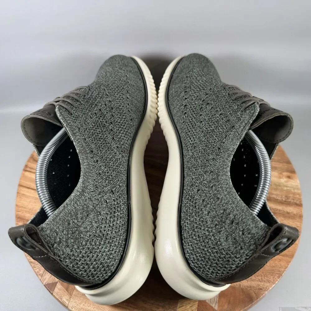Cole Haan Greyish green Knit Wingtip Oxfords